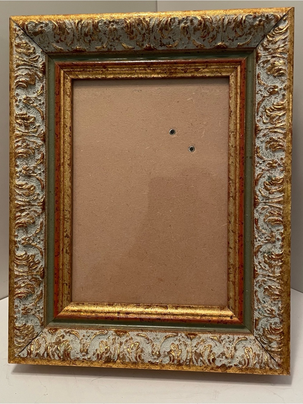 Vintage Italian Florentine Ornate Photo Frame Holds 5x7 Photo